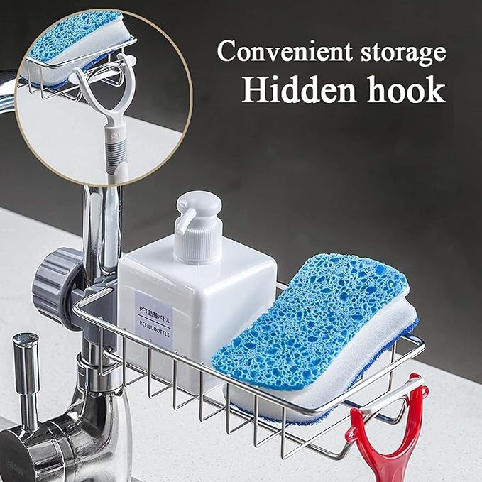 Calvona Stainless Steel Kitchen Sink Organizer